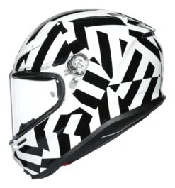 AGV K6 Secret Helmet -Motorcycle Parts Shop agvk6 secret helmet black white 4