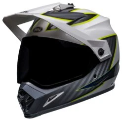 Bell Helmets Bell MX-9 Adventure Mips Dalton Helmet 36 Bell Helmets Bell MX-9 Adventure Mips Dalton Helmet -Motorcycle Parts Shop bell mx9 adventure mips dalton helmet white grey hi viz yellow
