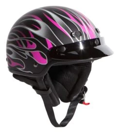 BILT Phoenix Women's Helmet -Motorcycle Parts Shop bilt phoenix womens helmet matte black pink 2
