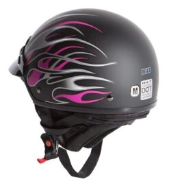 BILT Phoenix Women's Helmet -Motorcycle Parts Shop bilt phoenix womens helmet matte black pink 3