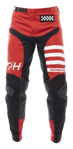 Fasthouse Elrod Pants -Motorcycle Parts Shop fasthouse elrod pants red black 1