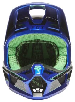 Fox Racing V1 Peril Helmet -Motorcycle Parts Shop fox racing v1 peril helmet blue 1