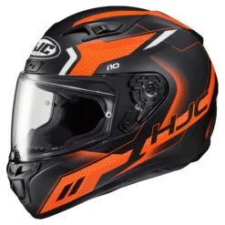 HJC I10 Robust Helmet -Motorcycle Parts Shop hj ci10 robust helmet black orange