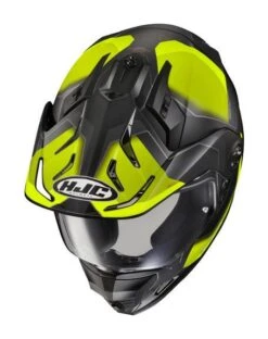 HJC DS-X1 Synergy Helmet -Motorcycle Parts Shop hjcdsx1 synergy helmet black hi viz 2