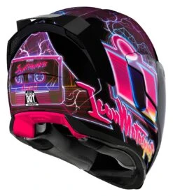 Icon Airflite Synthwave Helmet -Motorcycle Parts Shop icon airflite synthwave helmet purple 2