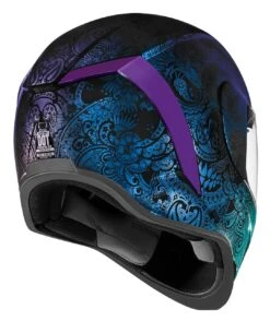 Icon Airform Chantilly Opal Helmet -Motorcycle Parts Shop icon hlmt afrm chnt opal blue 2