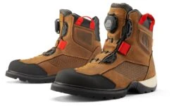 Icon Stormhawk WP Boots -Motorcycle Parts Shop icon stormhawk waterproof boots brown
