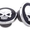 Milwaukee Twins Skull Gas Cap Set For Harley Softail 1996-1999