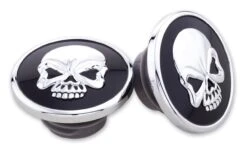 Milwaukee Twins Skull Gas Cap Set For Harley Softail 1996-1999