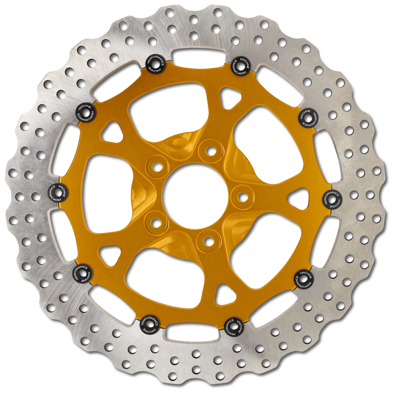 Performance Machine Dominator 13" Floating Front Brake Rotor For Harley 2000-2023 - Image 2