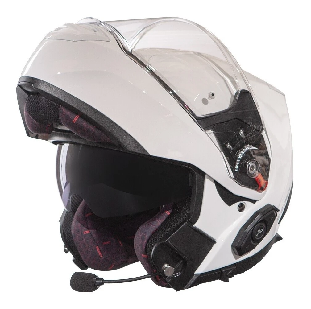 Sedici Sistema II Parlare Bluetooth Helmet White / MD [Blemished - Very Good] - Image 4