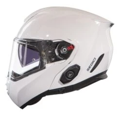 Sedici Sistema II Parlare Bluetooth Helmet White / MD [Blemished - Very Good] -Motorcycle Parts Shop sedici sistema ii parlare bluetooth helmet white md blemished very good white 4