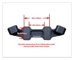 Woodcraft Universal Clip-On Risers W/ Adapter Plate -Motorcycle Parts Shop woodcraft universal clip on risersw adapter plate 2