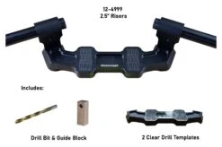 Woodcraft Universal Clip-On Risers W/ Adapter Plate -Motorcycle Parts Shop woodcraft universal clip on risersw adapter plate 6