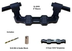 Woodcraft Universal Clip-On Risers W/ Adapter Plate -Motorcycle Parts Shop woodcraft universal clip on risersw adapter plate 7