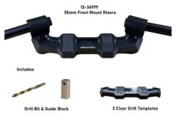 Woodcraft Universal Clip-On Risers W/ Adapter Plate -Motorcycle Parts Shop woodcraft universal clip on risersw adapter plate 8