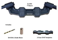 Woodcraft Universal Clip-On Risers W/ Adapter Plate -Motorcycle Parts Shop woodcraft universal clip on risersw adapter plate 1 rise